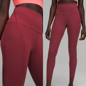 Lululemon Align High-Rise Pant POCKETS 25" - Mulled Wine